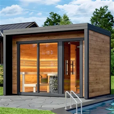 야외 적외선 사우나 룸