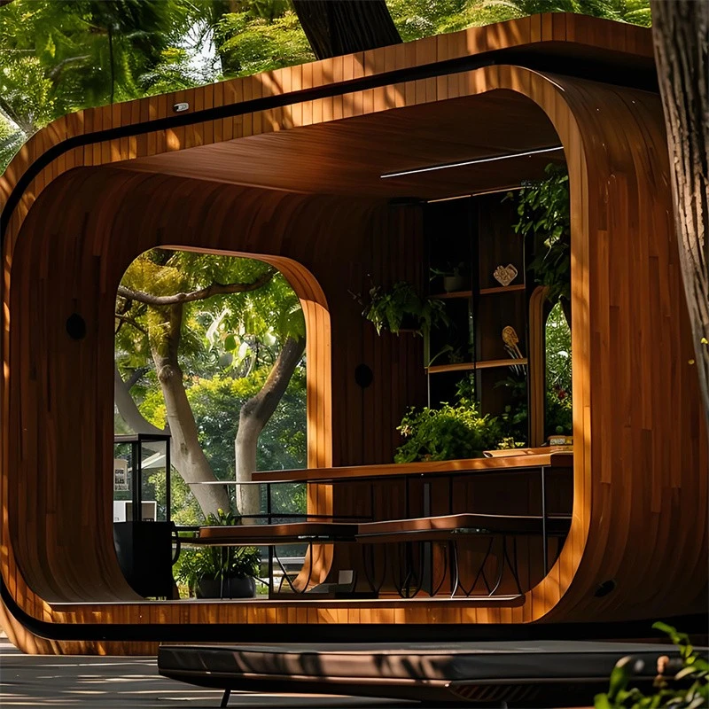 Outdoor Cube Sauna Room (15)